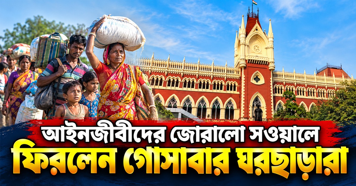 গোসাবায় তৃণমূল নেতার দোকানে কাজ করার ‘অপরাধে’ হেনস্থা! আইনজীবীদের জোরালো সওয়ালে ফিরলেন ঘরছাড়ারা