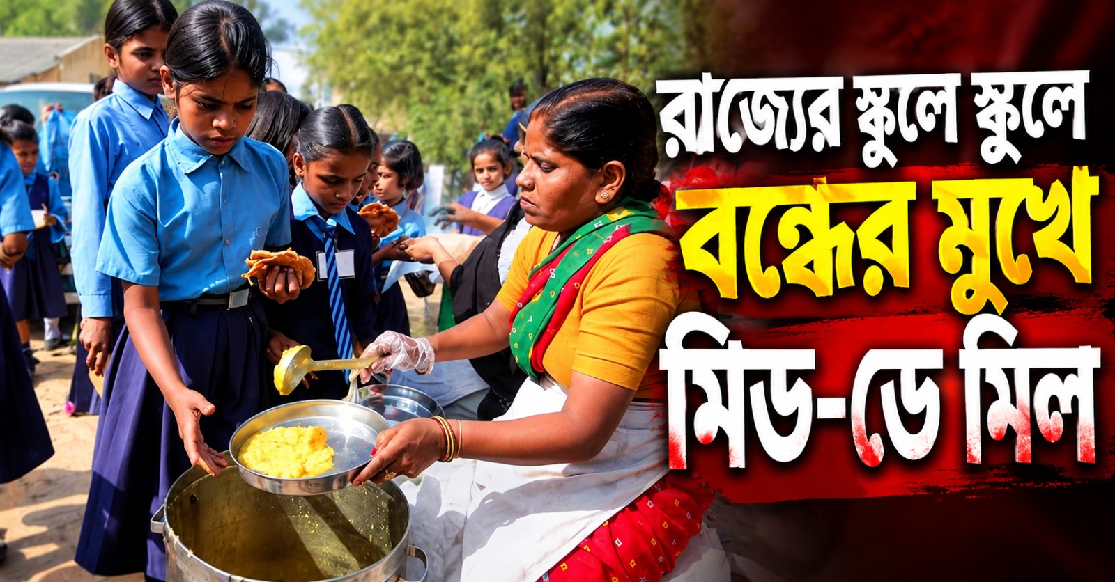 বরাদ্দ মিলছে না তিনমাস! রাজ্যের স্কুলে স্কুলে বন্ধের মুখে মিড-ডে মিল