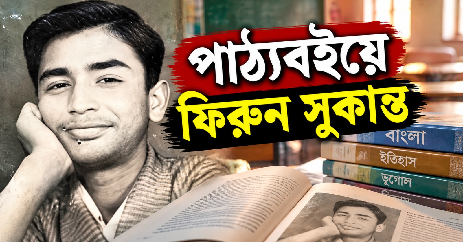 পাঠ্যবইয়ে ফিরুন সুকান্ত: দাবি লেখক শিল্পী সঙ্ঘের, নজর নতুন সিলেবাসে