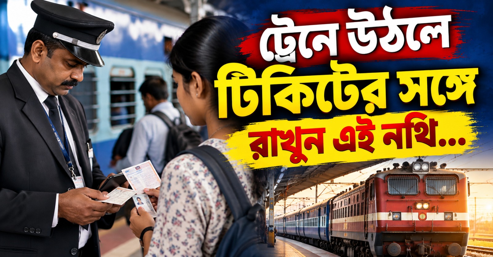 ট্রেনে উঠলে টিকিটের সঙ্গে রাখুন এই নথি, নইলে গুনতে হতে পারে জরিমানা