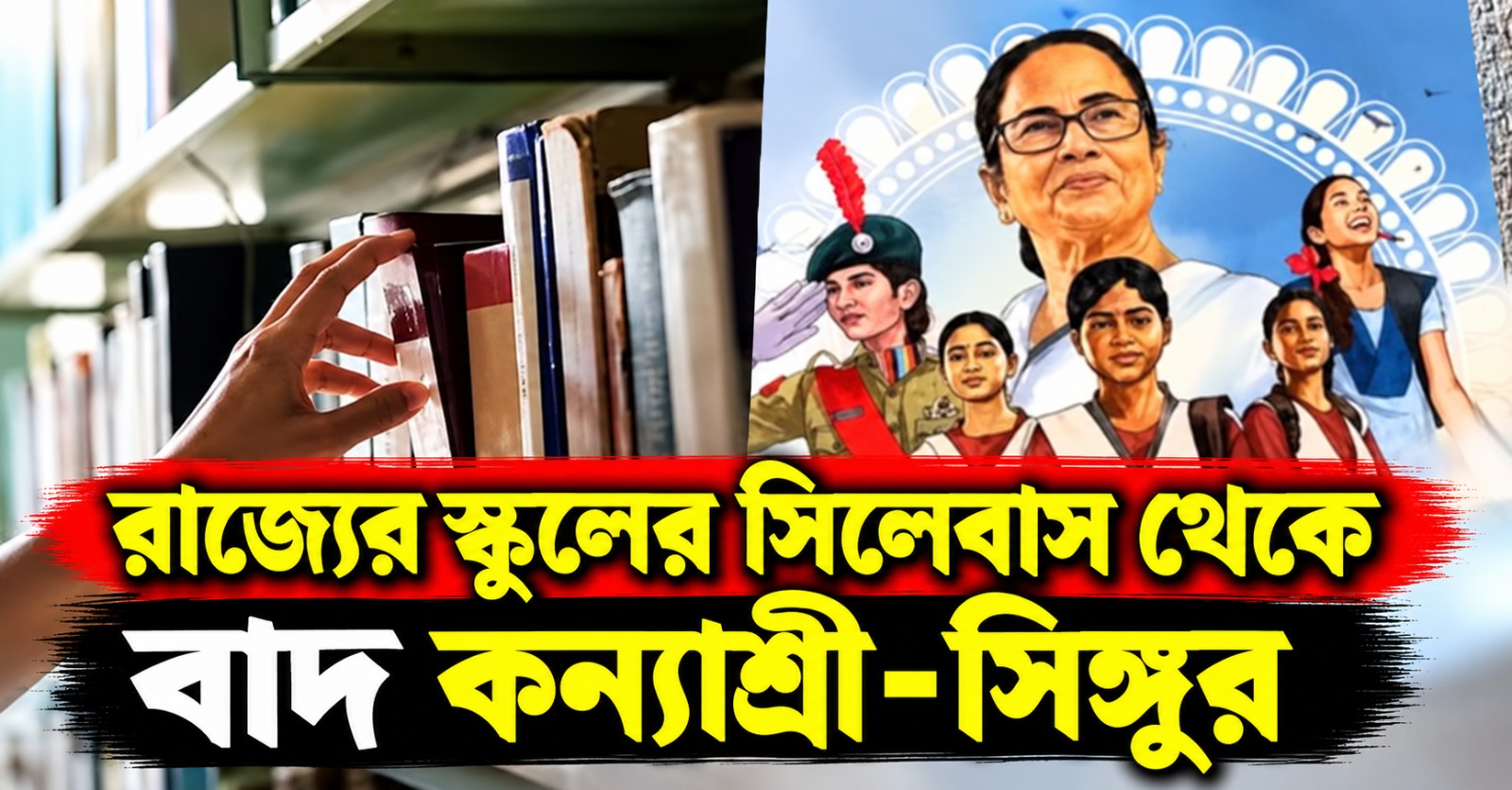 রাজ্যের স্কুলের সিলেবাস থেকে বাদ কন্যাশ্রী-সিঙ্গুর, কোপ 'আব্বা'-'আম্মা' শব্দেও!