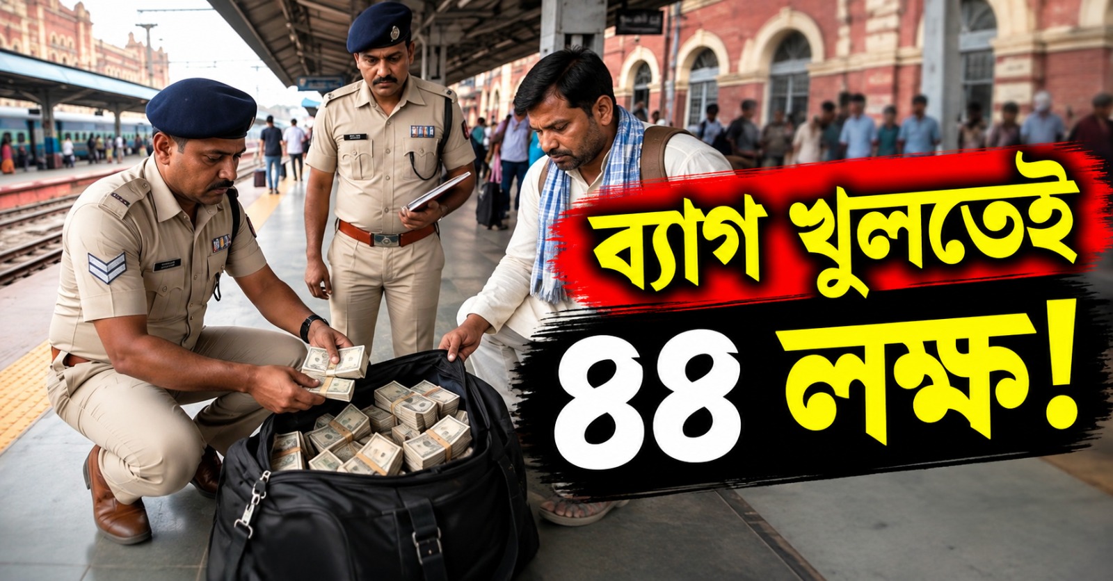 ব্যাগ খুলতেই ৪৪ লক্ষ! হাওড়া স্টেশনে আটক মধ্যপ্রদেশের বাসিন্দা