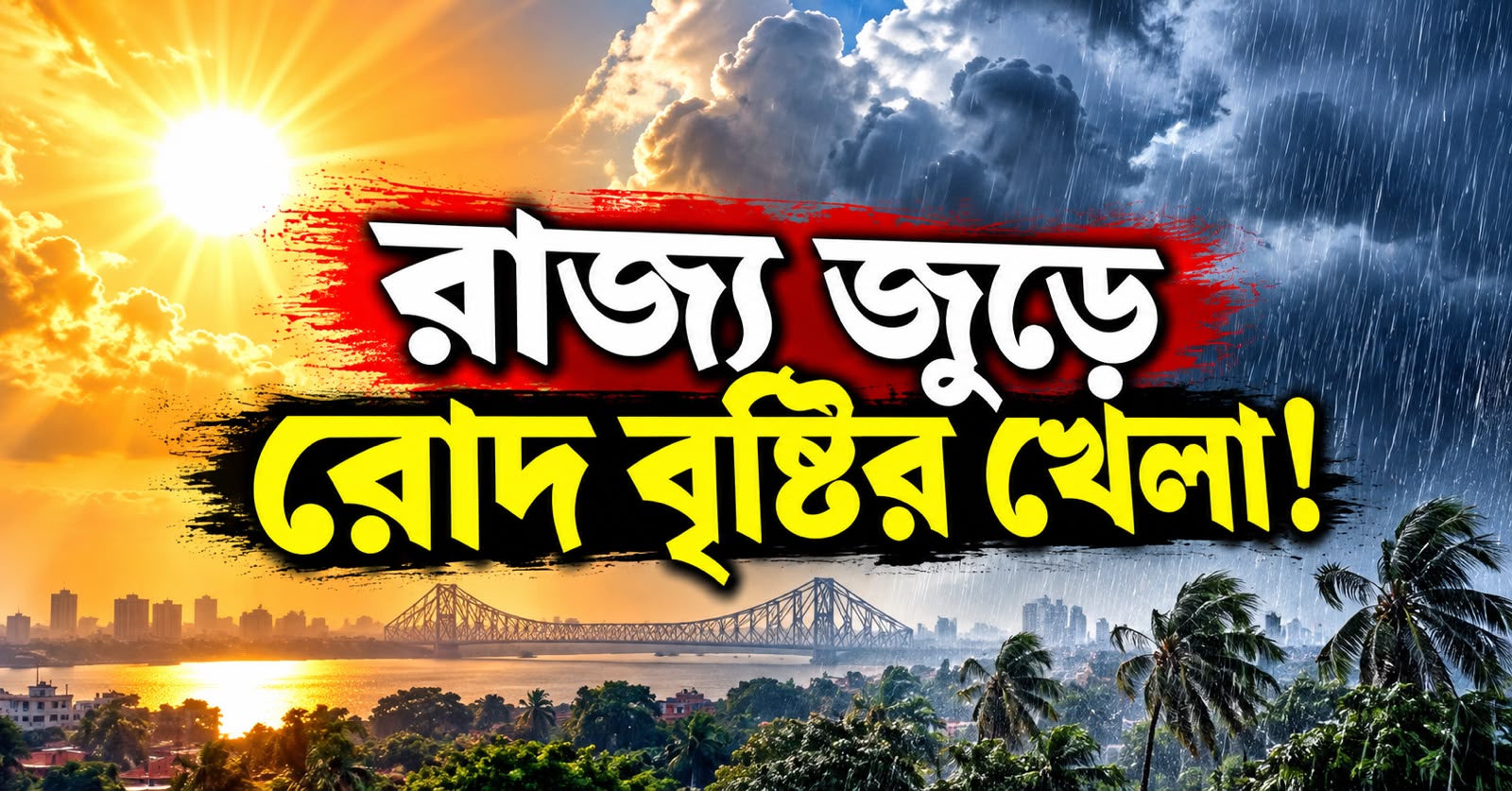 রাজ্যজুড়ে রোদ-বৃষ্টির খেলা! পুজোর মুখে আবহাওয়ার মতিগতি নিয়ে চিন্তায় হাওয়া অফিস