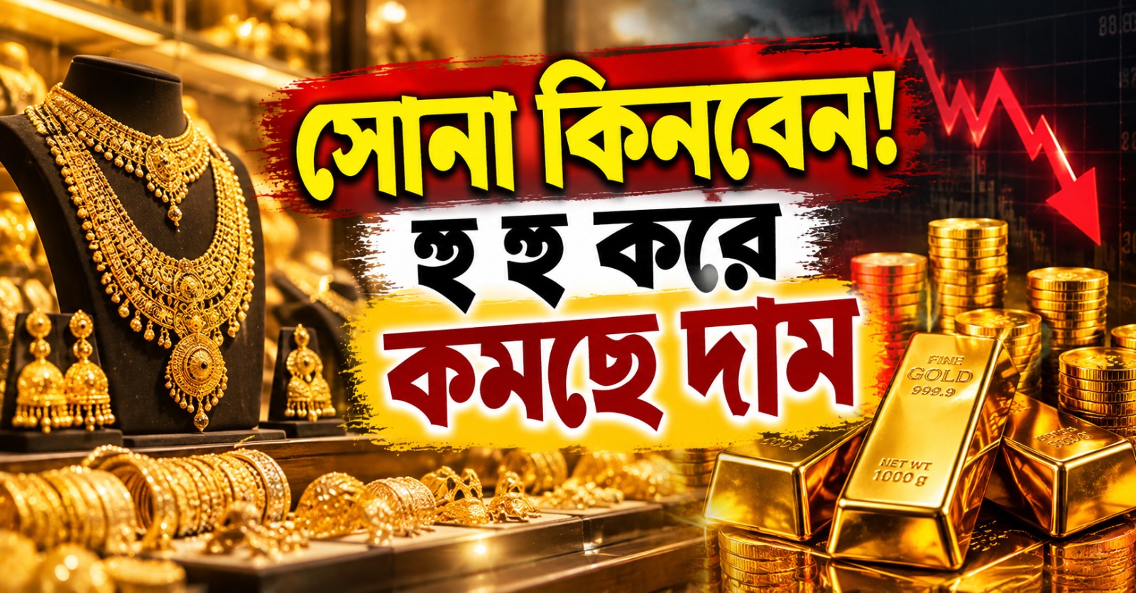 সোনা কিনবেন! হু হু করে কমছে দাম