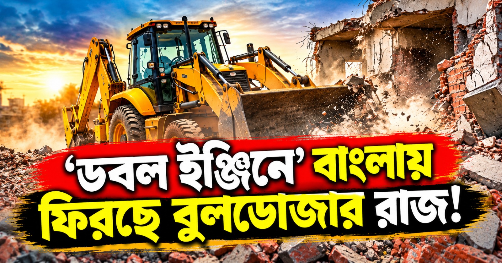 ‘ডবল ইঞ্জিনে’র বাংলায় ফিরছে বুলডোজার রাজ! নবান্নের জমি জরিপ ঘিরে উঠছে প্রশ্ন