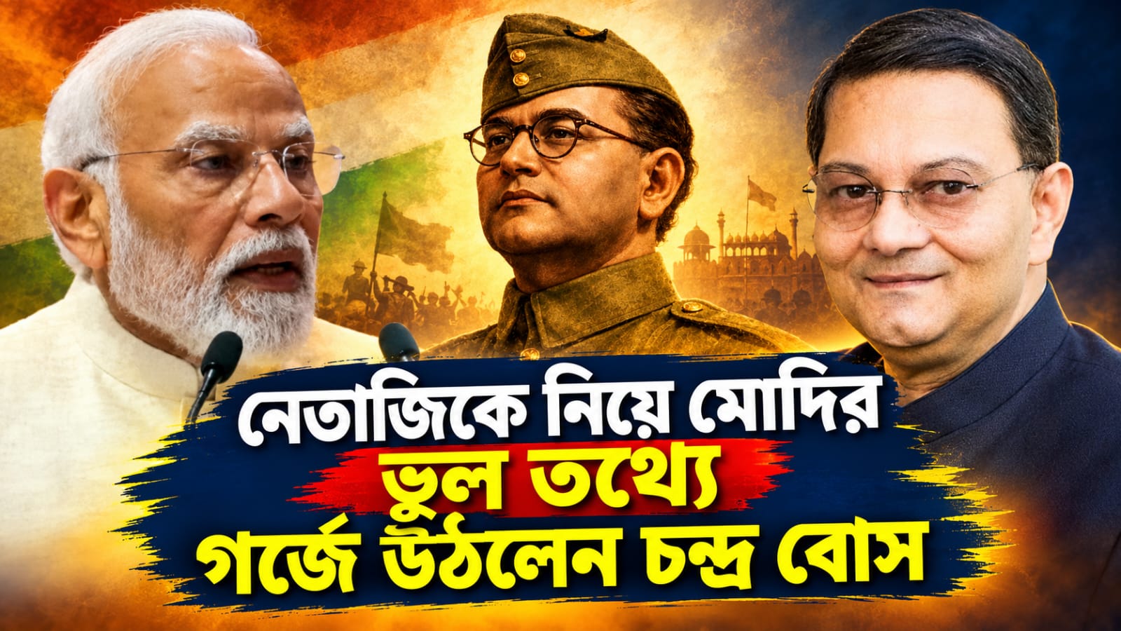 সংস্কৃত ভাষায় আইসিএস পরীক্ষা দেন নেতাজি! মোদির ভুল তথ্যে গর্জে উঠলেন চন্দ্র বোস