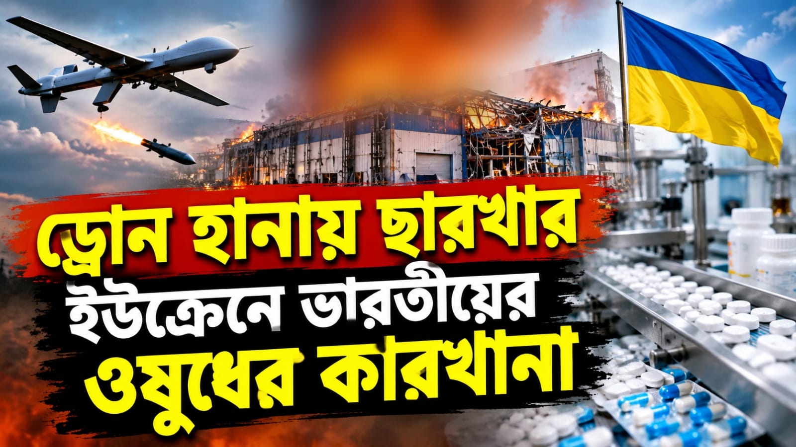 রুশ ড্রোন হানায় ছারখার সুমিতে ভারতীয়ের ওষুধের কারখানা৭! নিহত এক, ক্ষতি প্রায় ৪০০ কোটি