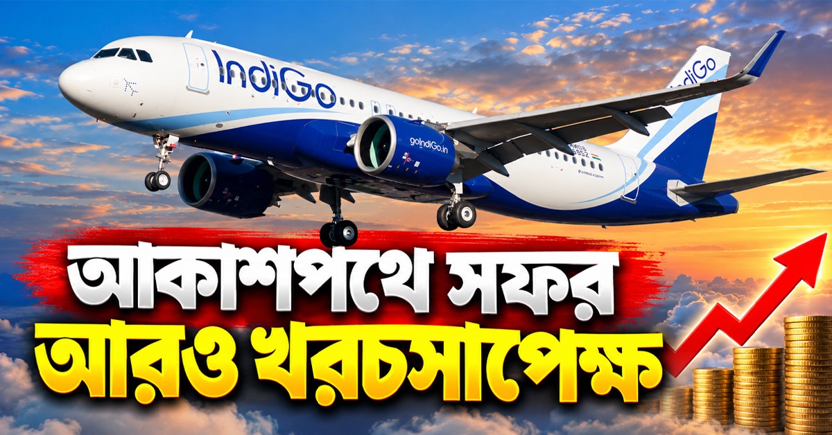 আকাশপথে যাতায়াত আরও মহার্ঘ, ৬ অক্টোবর থেকে নতুন জ্বালানি শুল্ক চাপাল ইন্ডিগো