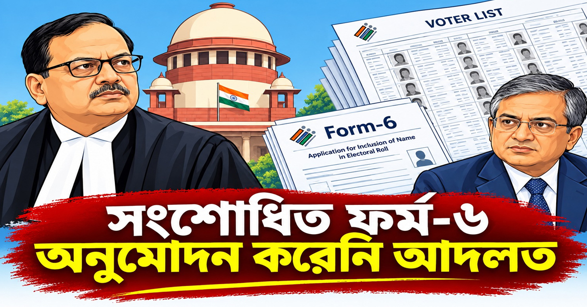 সংশোধিত ফর্ম-৬ অনুমোদন করেনি আদলত, তথ্য খতিয়ে দেখার বার্তা 'সুপ্রিম' বিচারপতির