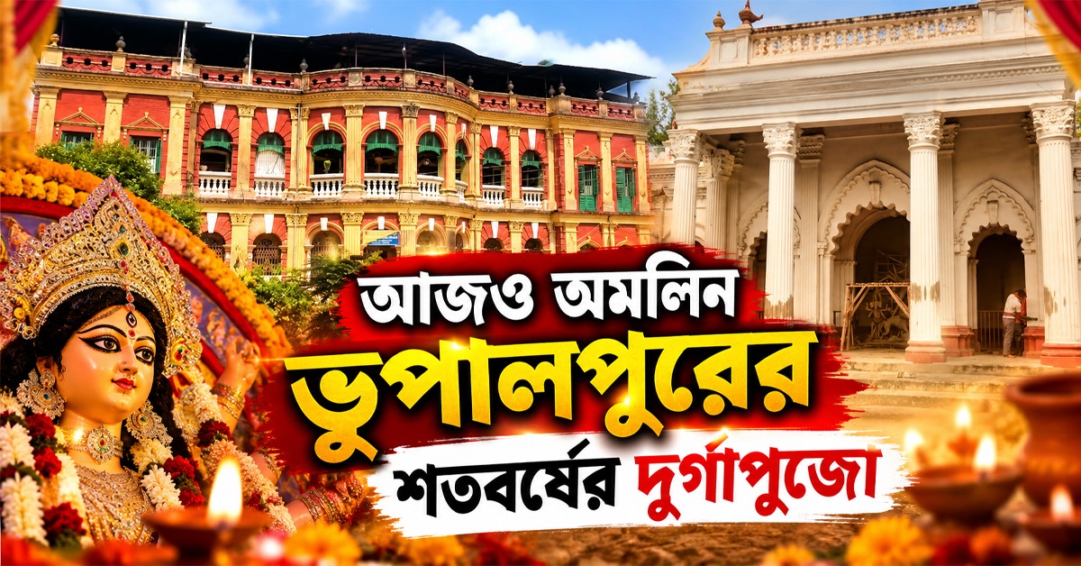 মহানন্দার গ্রাসে হারিয়েছিল রাজবাড়ি, আজও অমলিন ভূপালপুরের শতবর্ষের দুর্গাপুজো