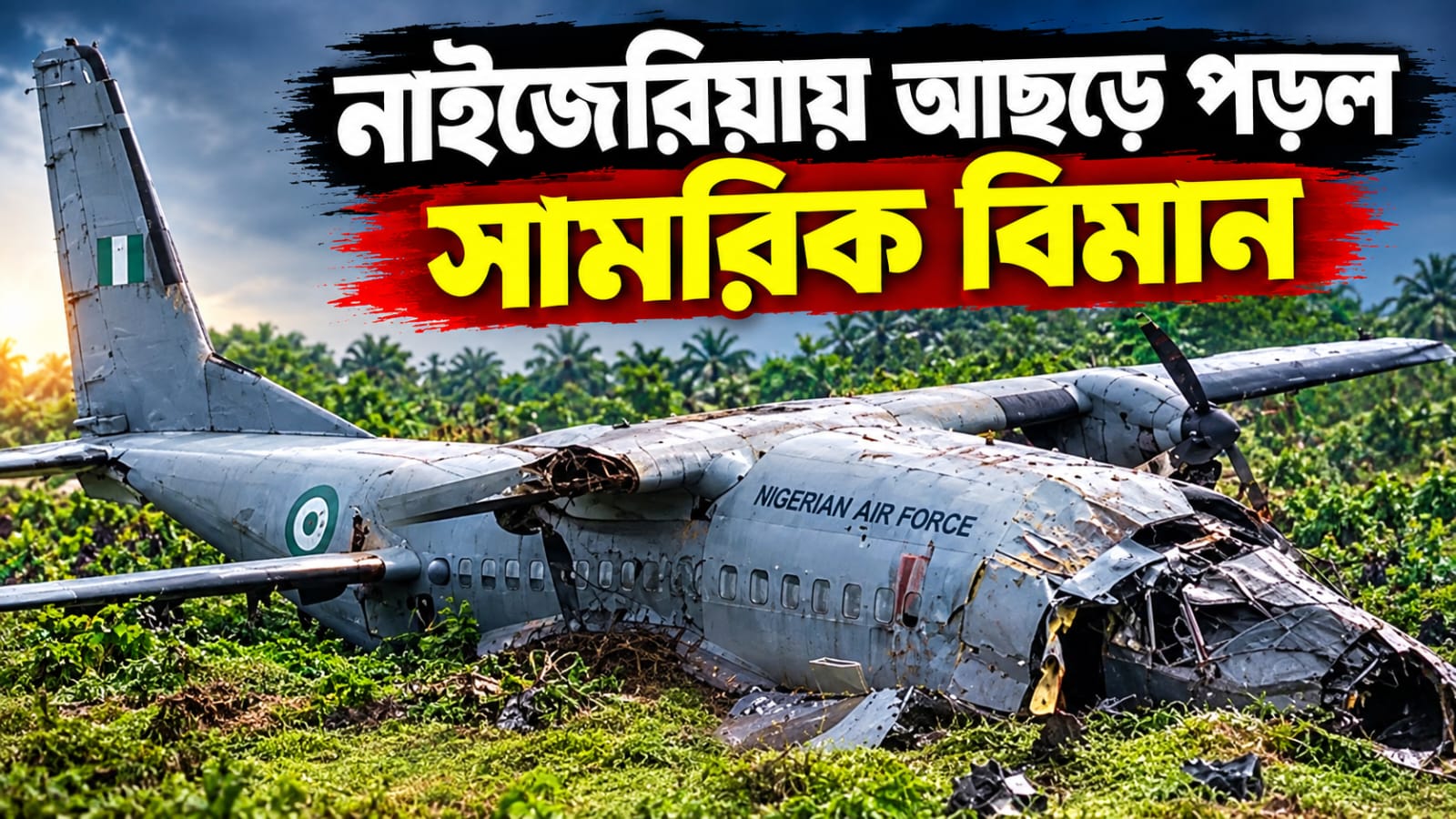 নাইজেরিয়ায় আছড়ে পড়ল সামরিক বিমান, ২৫ যাত্রী-সহ মৃত ৩২
