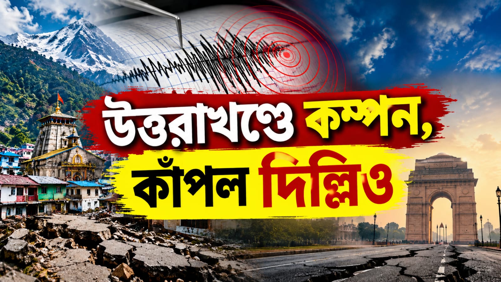 উত্তরাখণ্ডে কম্পন রাতে! দিল্লি থেকে পঞ্জাব কেঁপে আতঙ্কে রাস্তায় বাসিন্দারা