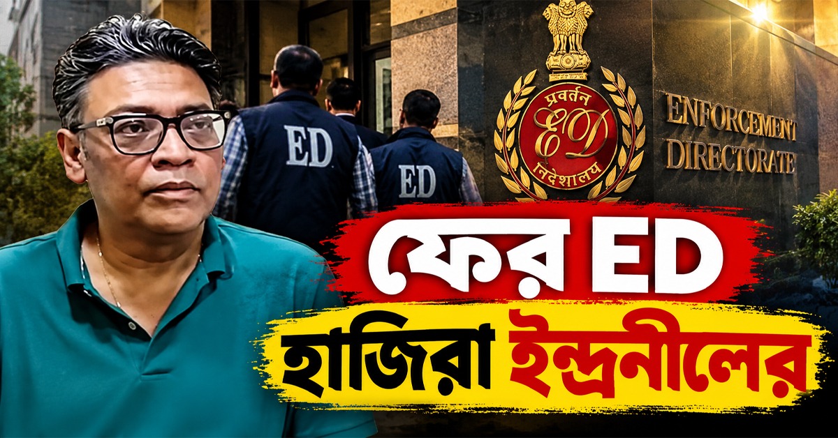 পুজো পরিক্রমার নামে পাস দুর্নীতির অভিযোগে দ্বিতীয়বার ইডি হাজিরা ইন্দ্রনীলের