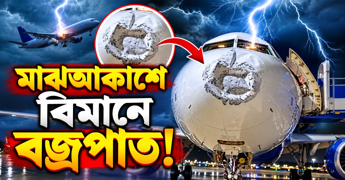 ১৭ হাজার ফুট উচ্চতায় বজ্রপাতের কবলে ইন্ডিগোর বিমান!
