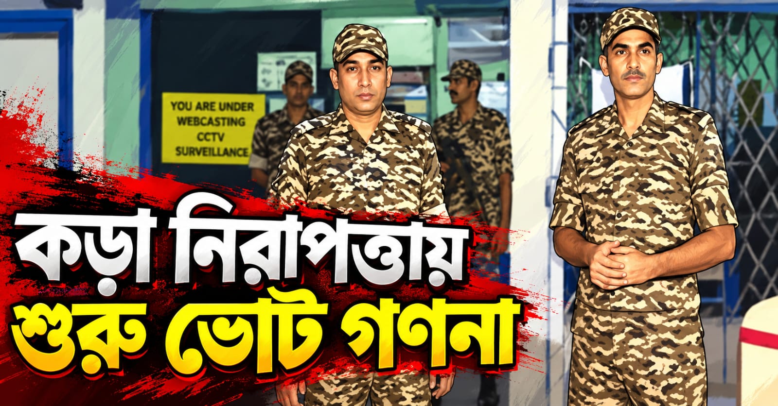 নন্দীগ্রাম-রেজিনগরে শুরু ভোট গণনা, অশান্তি এড়াতে ত্রিস্তরীয় নিরাপত্তা বলয়