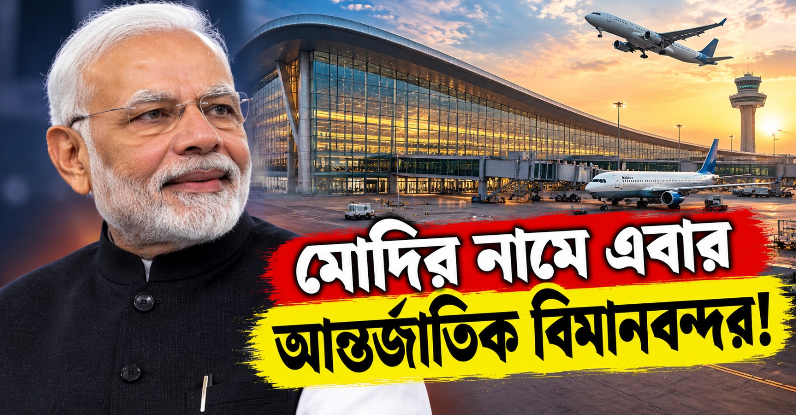 মোদি ২৫ বছরের উপহার! উত্তরপ্রদেশে বদলাচ্ছে আন্তর্জাতিক বিমানবন্দরের নাম! ঘোষণা যোগীর