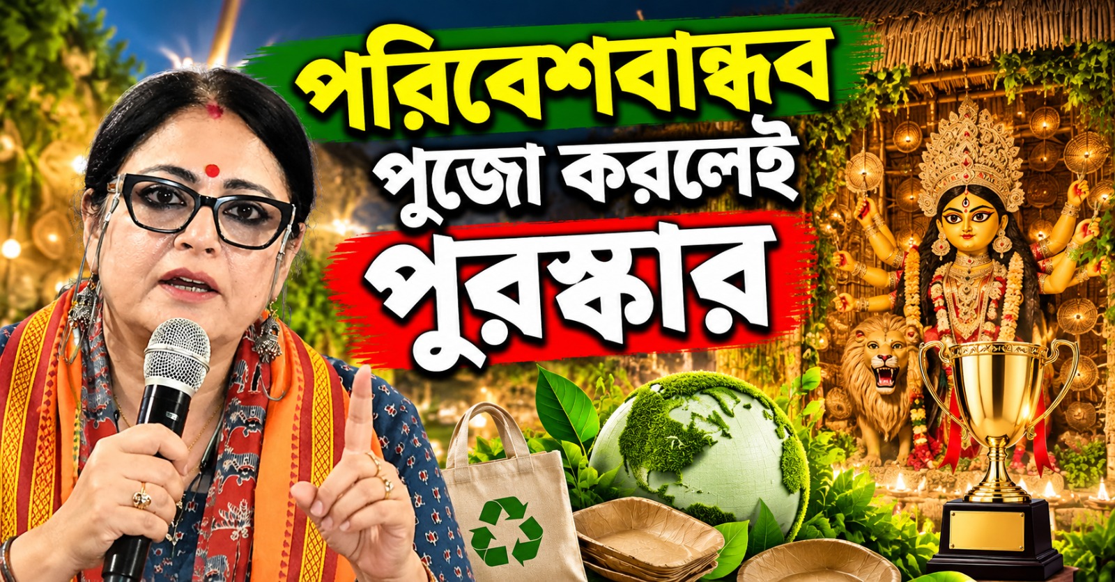 পরিবেশবান্ধব পুজো করলেই পুরস্কার, সেরার শিরোপায় মিলবে ১ লক্ষ: ঘোষণা পুরমন্ত্রীর