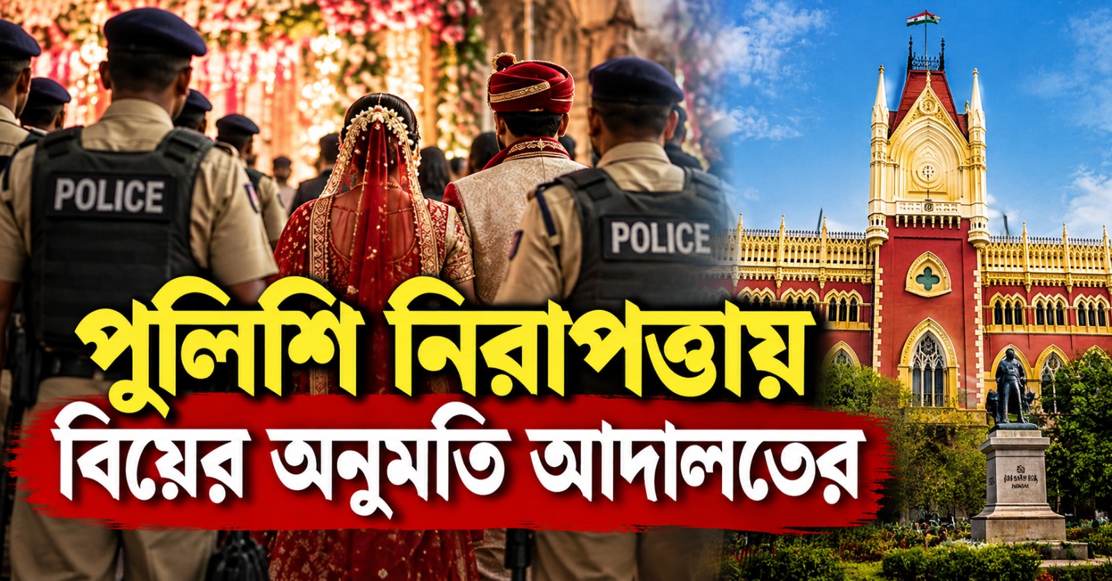 ভিন্ন ধর্মীয় যুগলকে ভয় দেখানোর অভিযোগ, পুলিশি নিরাপত্তায় বিয়ের অনুমতি আদালতের