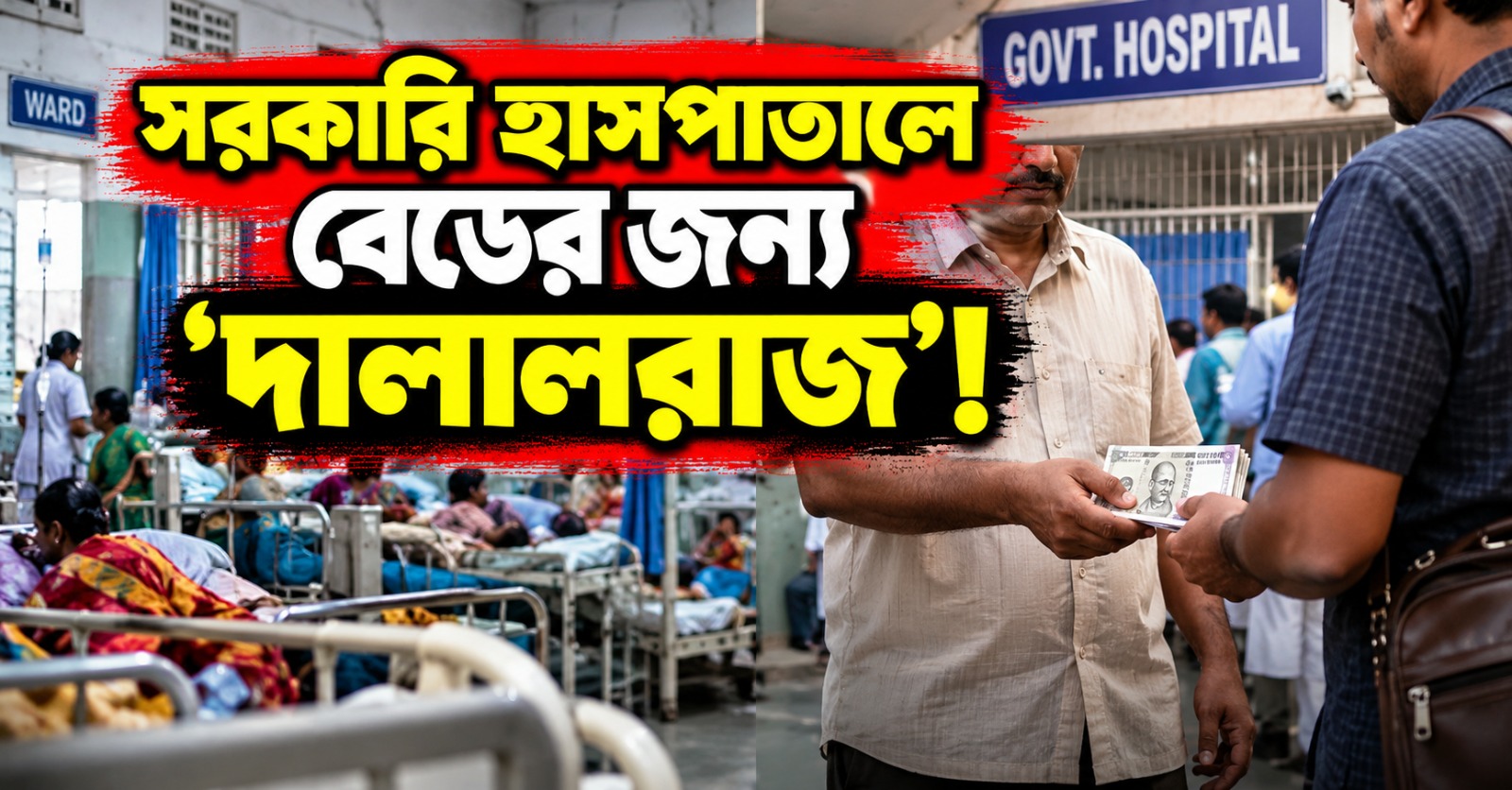 সরকারি হাসপাতালে বেডের জন্য ‘দালালরাজ’! অভিযোগ খোদ বিজেপি বিধায়কেরই