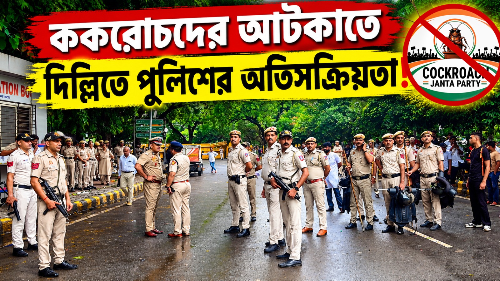 বিমানবন্দর থেকে যন্তরমন্তর, ককরোচদের আটকাতে দিল্লি জুড়ে পুলিশ-আধাসেনার বাড়বাড়ন্ত