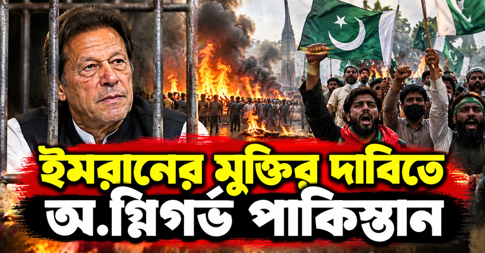 ইমরানের মুক্তির দাবিতে অগ্নিগর্ভ পাকিস্তান, কার্যত দুর্গে পরিণত ইসলামাবাদ