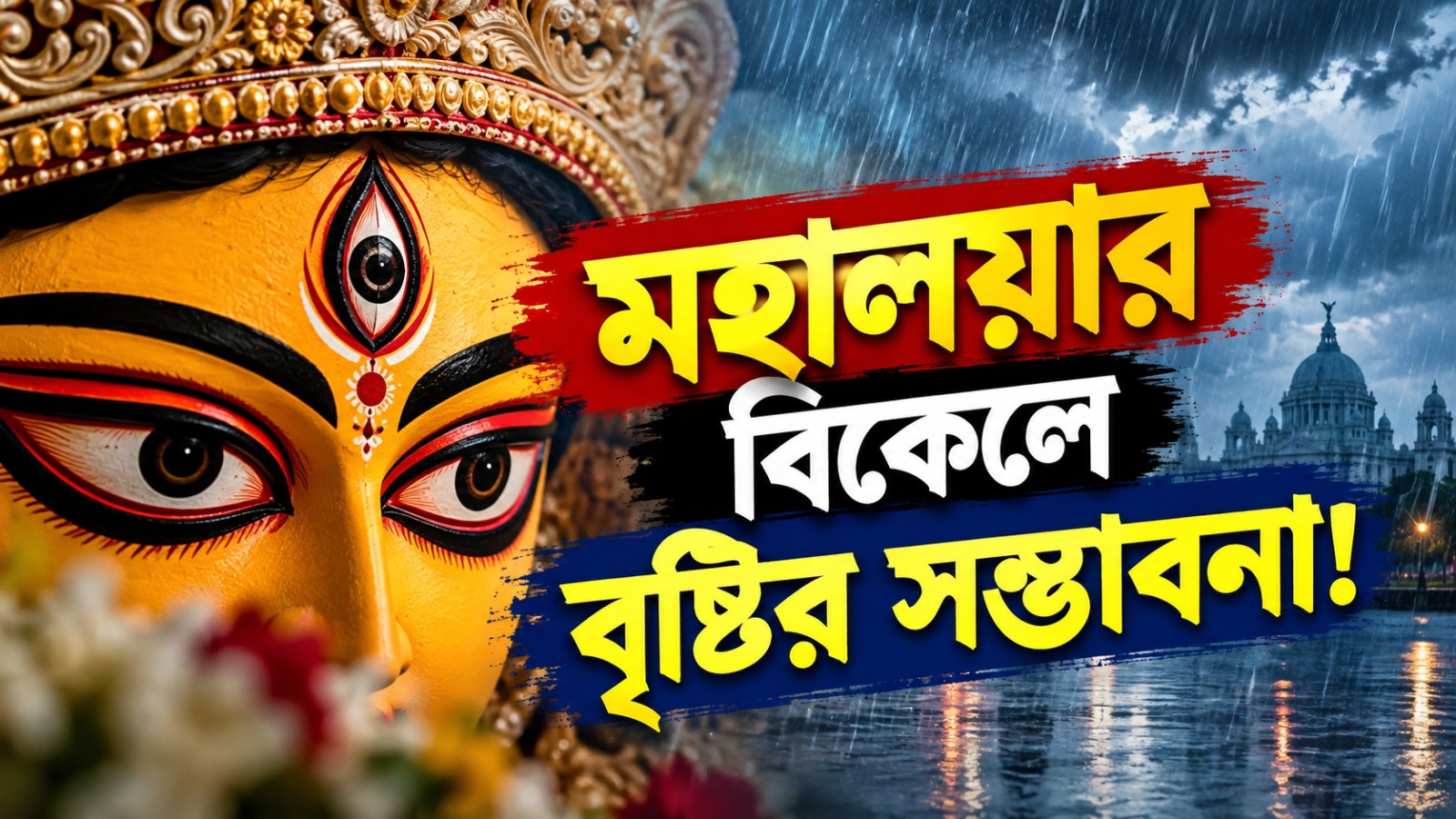 সকাল থেকে আকাশে রোদ, মহালয়ার বিকেলে বৃষ্টি ভিজবে দক্ষিণবঙ্গ!