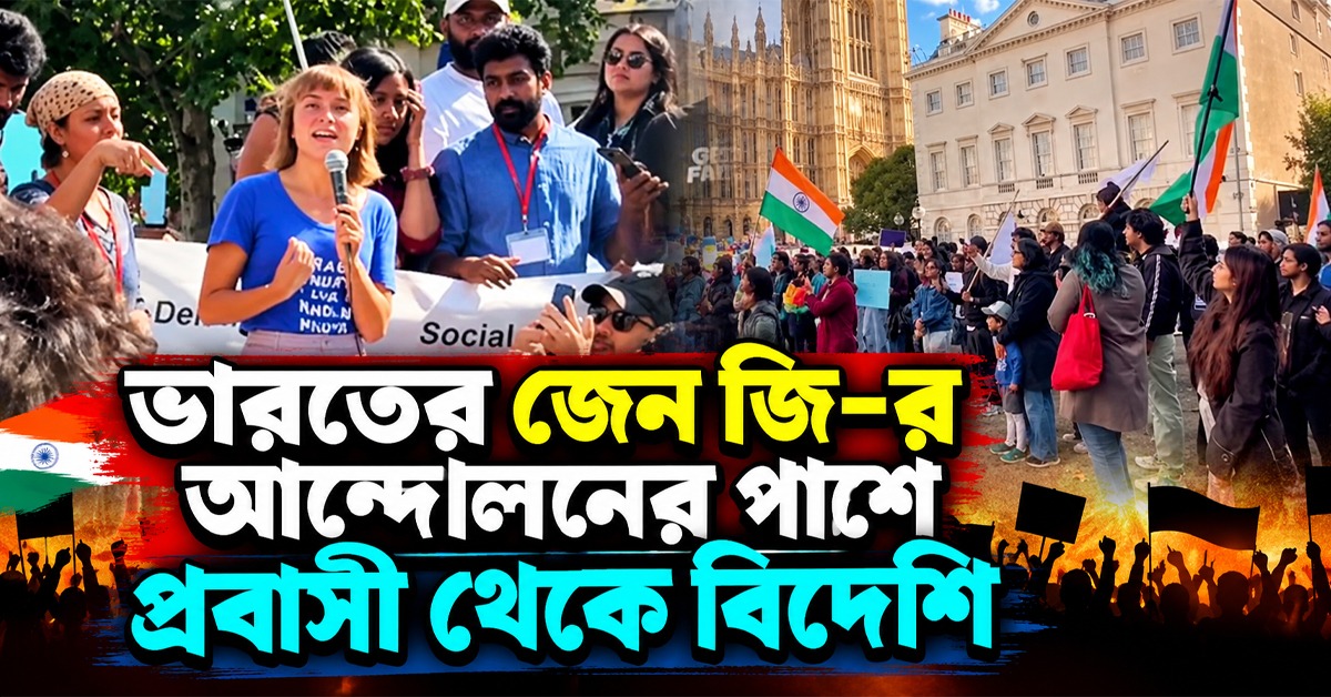 বার্লিন থেকে লন্ডন, গণতন্ত্র রক্ষার লড়াইয়ে ভারতের Gen Z-র পাশে প্রবাসী থেকে বিদেশি