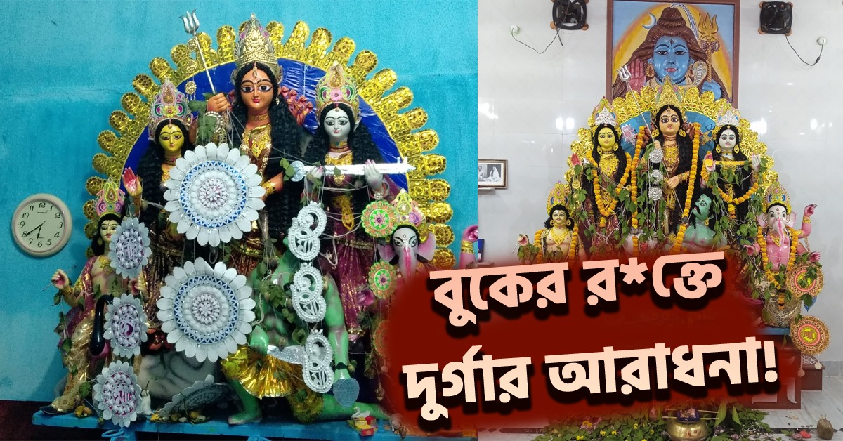 বুকের রক্তে দুর্গার আরাধনা! ৪০০ বছরের খ্যাপা মায়ের পুজোয় আজও অটুট কঠোর নিয়ম