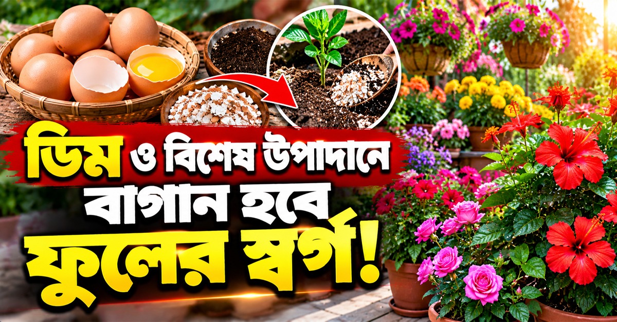 গাছে ফুল আসছে না? ডিমের খোসার সঙ্গে এই বিশেষ উপাদান মেশালেই বাগান হবে ফুলের স্বর্গ!