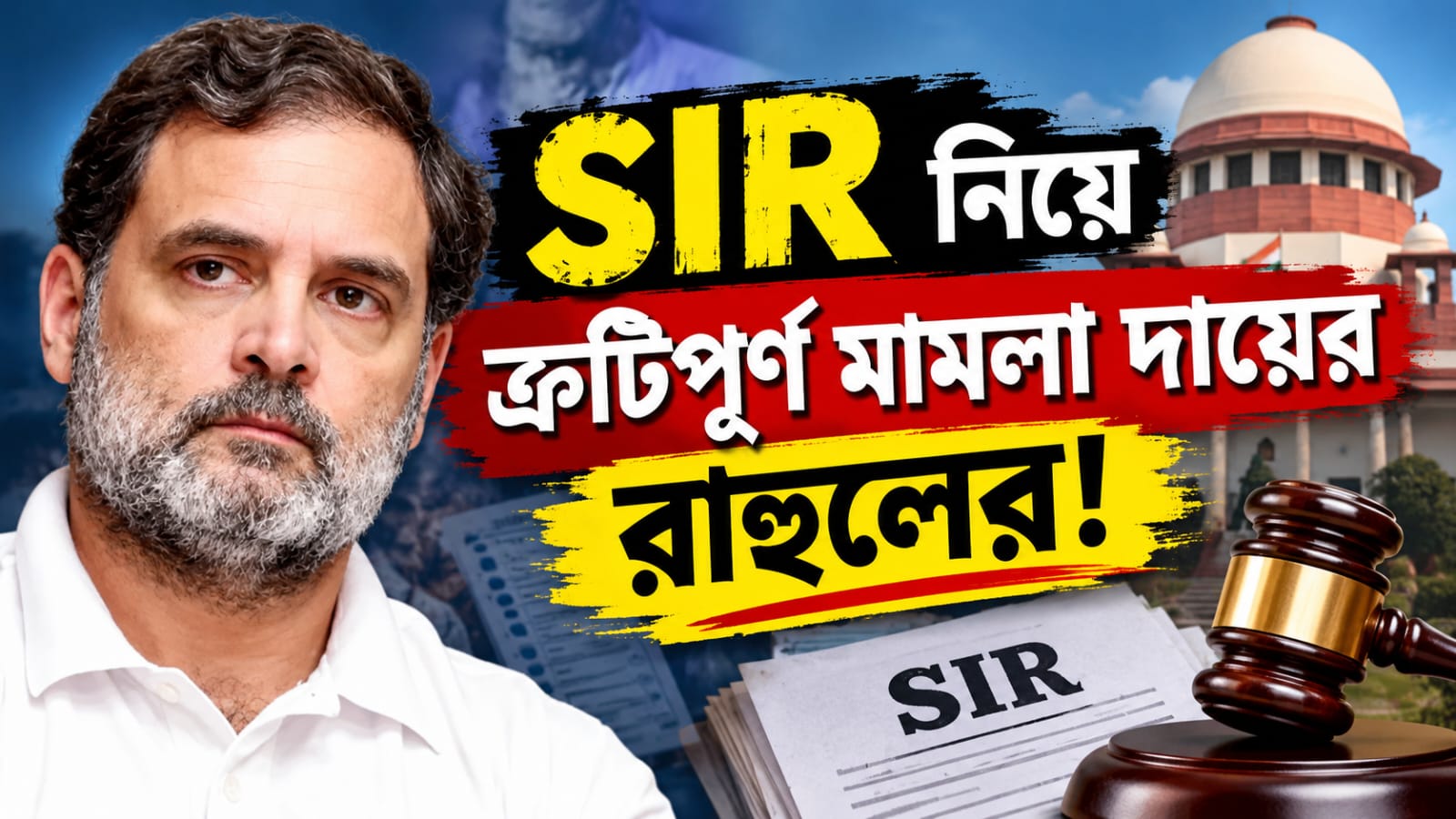 কোর্ট ফি বকেয়াসহ রাহুলের মামলায় ১৪টি ত্রুটি!