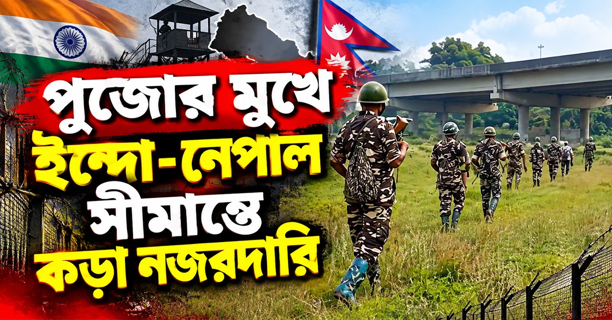 পুজোর মুখে ইন্দো- নেপাল সীমান্তে কড়া নজরদারি, পরিদর্শনে আইজি