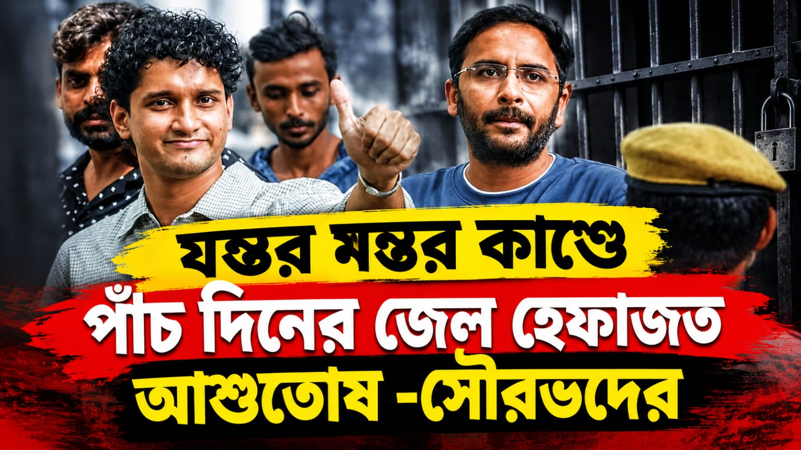 যন্তর মন্তর কাণ্ডে পাঁচ দিনের জেল হেফাজত আশুতোষ -সৌরভদের