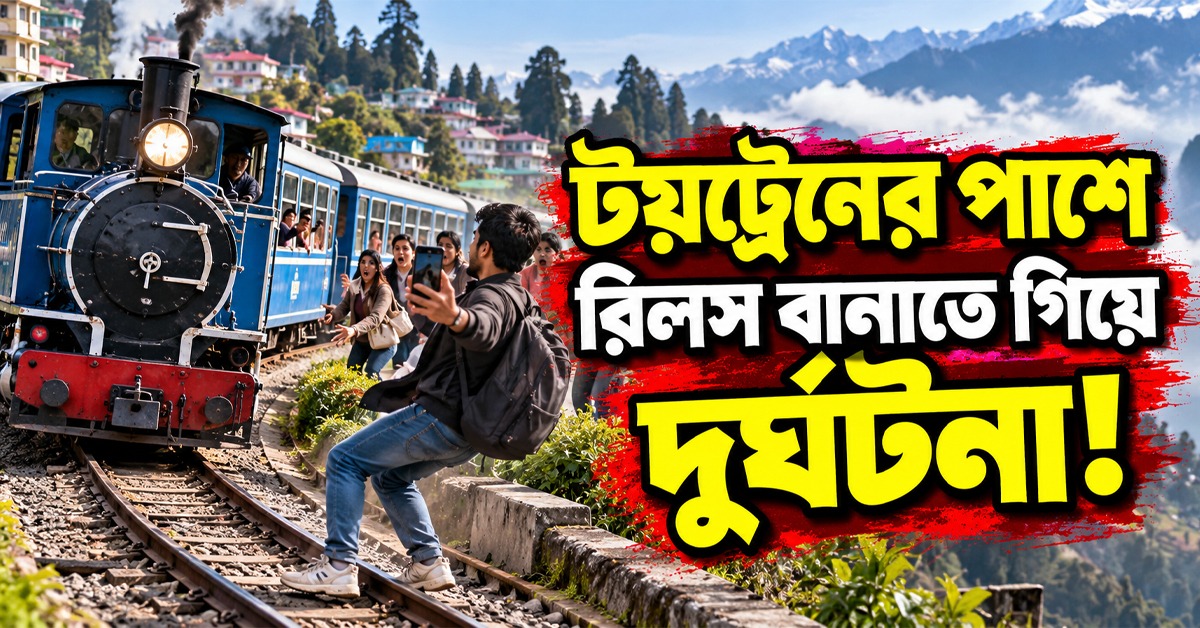 টয়ট্রেনের পাশে রিলস বানাতে গিয়ে দুর্ঘটনা! কড়া পদক্ষেপ দার্জিলিং হিমালয়ান রেলের