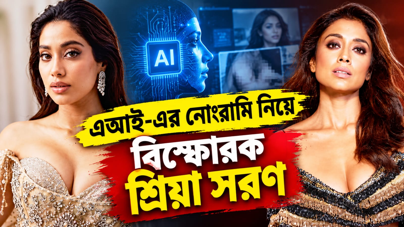 “ছবিতে আমার স্তনের আকার বদলে দেওয়া হচ্ছে!” জাহ্নবীর পর এআই-এর নোংরামি নিয়ে বিস্ফোরক শ্রিয়া সরণ