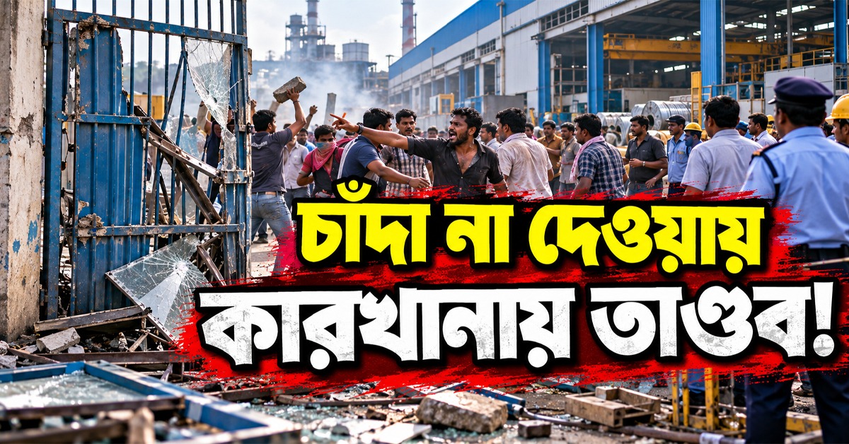 পুজোর জুলুম হাওড়ায়: চাঁদা না দেওয়ায় কারখানায় ঢুকে মালিক-কর্মীদের বেধড়ক মার! হাসপাতালে আক্রান্ত ব্যবসায়ী